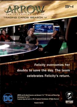 2017 Cryptozoic Arrow Season 4 #34 Felicity’s Back Back
