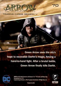 2017 Cryptozoic Arrow Season 4 #70 Green Arrow Vs. Damien Darhk Back