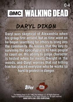2017 Topps The Walking Dead Season 6 - Characters #C-4 Daryl Dixon Back