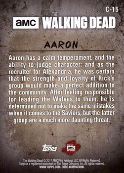 2017 Topps The Walking Dead Season 6 - Characters #C-15 Aaron Back