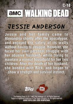 2017 Topps The Walking Dead Season 6 - Characters #C-18 Jessie Anderson Back