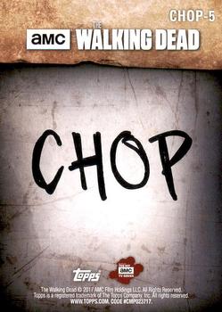 2017 Topps The Walking Dead Season 6 - Chop #CHOP-5 Maggie Greene Back