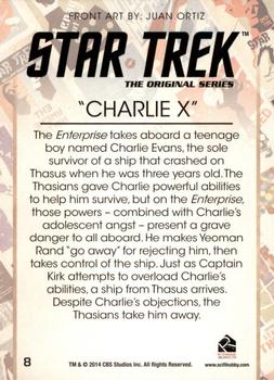 2014 Rittenhouse Star Trek The Original Series Portfolio  #8 Charlie X Back
