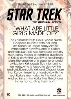 2014 Rittenhouse Star Trek The Original Series Portfolio  #10 What Are Little Girls Made Of? Back