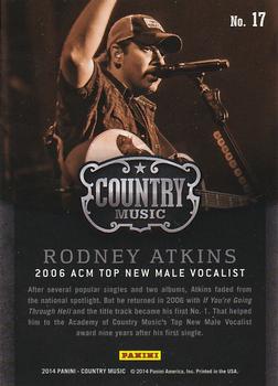 2014 Panini Country Music - Award Winners #17 Rodney Atkins Back