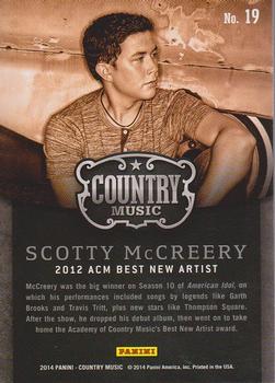 2014 Panini Country Music - Award Winners #19 Scotty McCreery Back