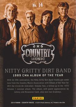 2014 Panini Country Music - Award Winners Green #14 Nitty Gritty Dirt Band Back