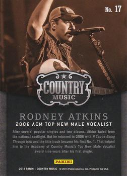 2014 Panini Country Music - Award Winners Green #17 Rodney Atkins Back