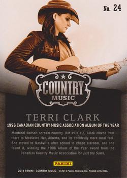 2014 Panini Country Music - Award Winners Green #24 Terri Clark Back