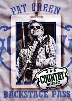 2014 Panini Country Music - Backstage Pass Green #7 Pat Green Front