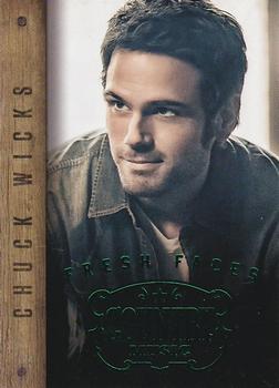 2014 Panini Country Music - Fresh Faces Green #1 Chuck Wicks Front