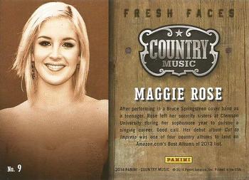 2014 Panini Country Music - Fresh Faces Purple #9 Maggie Rose Back