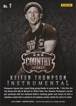 2014 Panini Country Music - Instrumental #7 Keifer Thompson Back