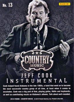 2014 Panini Country Music - Instrumental Green #13 Jeff Cook Back