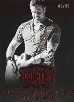 2014 Panini Country Music - Instrumental Red #3 Troy Gentry Front