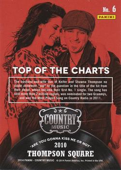 2014 Panini Country Music - Top of the Charts #6 Thompson Square Back