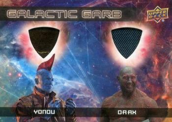 2017 Upper Deck Marvel Guardians of the Galaxy Vol. 2 - Galactic Garb Dual Relics #DM-13 Yondu / Drax Front