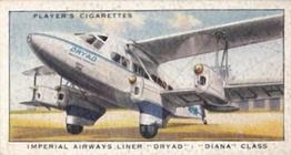 1936 Player's International Air Liners #2 Imperial Airways Liner Dryad Diana Class Front