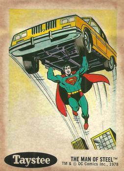 1978 Taystee Bread DC Superheroes Stickers #2 The Man of Steel Front