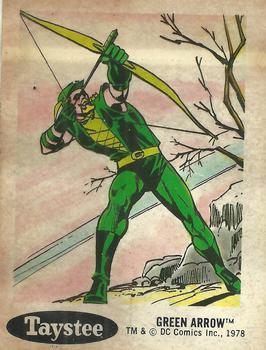 1978 Taystee Bread DC Superheroes Stickers #25 Green Arrow Front