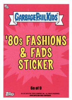 2018 Topps Garbage Pail Kids We Hate the '80s #6a Flattop Aesop Back