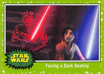 2017 Topps Star Wars Journey To The Last Jedi - Starfield Green #15 Facing a Dark Destiny Front