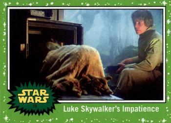 2017 Topps Star Wars Journey To The Last Jedi - Starfield Green #19 Luke Skywalker's Impatience Front