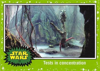 2017 Topps Star Wars Journey To The Last Jedi - Starfield Green #22 Tests in concentration Front