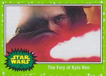 2017 Topps Star Wars Journey To The Last Jedi - Starfield Green #98 The Fury of Kylo Ren Front