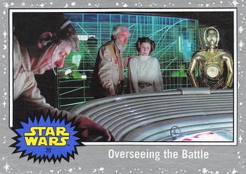 2017 Topps Star Wars Journey To The Last Jedi - Starfield Silver #28 Overseeing the Battle Front