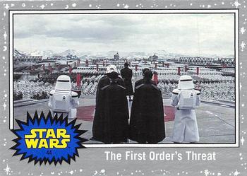 2017 Topps Star Wars Journey To The Last Jedi - Starfield Silver #44 The First Order's Threat Front