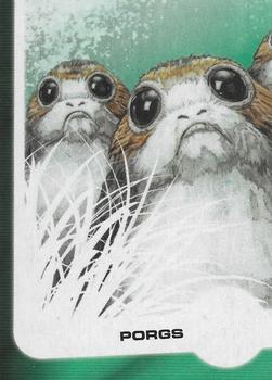 2017 Topps Star Wars Journey To The Last Jedi - Illustrated Characters #6 Porgs Front