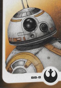 2017 Topps Star Wars Journey To The Last Jedi - Illustrated Characters #8 BB-8 Front