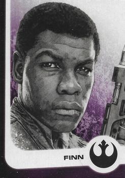 2017 Topps Star Wars Journey To The Last Jedi - Illustrated Characters #9 Finn Front