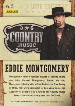 2014 Panini Country Music - I Love Country Patches #5 Eddie Montgomery Back
