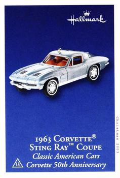 2003 Hallmark #NNO 1963 Chevrolet Corvette Sting Ray Coupe Front