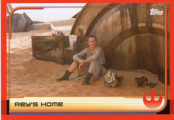 2017 Topps Star Wars Journey to the Last Jedi (UK Release) #3 Rey's Home Front