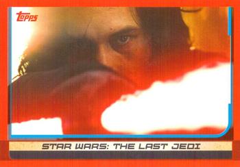 2017 Topps Star Wars Journey to the Last Jedi (UK Release) #91 (Kylo throwing flame) Front