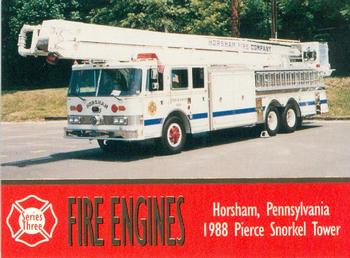 1994 Bon Air Fire Engines #235 Horsham, Pennsylvania - 1988 Pierce Snorkel Tower Front