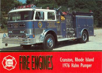 1994 Bon Air Fire Engines #264 Cranston, Rhode Island - 1976 Hahn Pumper Front