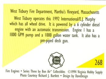 1994 Bon Air Fire Engines #268 Martha's Vineyard, Massachusetts - 1991 International/E.J. Murphy Back