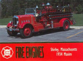 1994 Bon Air Fire Engines #269 Shirley, Massachusetts - 1934 Maxim Front