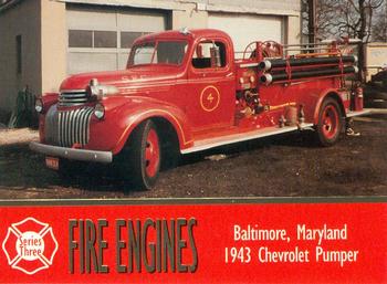 1994 Bon Air Fire Engines #278 Baltimore, Maryland - 1943 Chevrolet Pumper Front