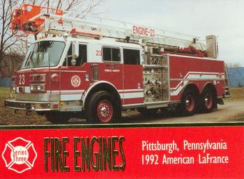 1994 Bon Air Fire Engines #280 Pittsburgh, Pennsylvania - 1992 American LaFrance Front