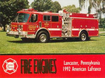 1994 Bon Air Fire Engines #282 Lancaster, Pennsylvania - 1992 American LaFrance Front
