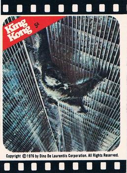 1976 Topps King Kong - Stickers #5A (Kong scales the buildings of New York!) Front