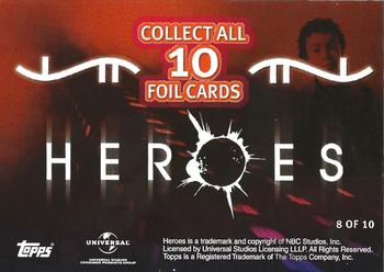 2008 Topps Heroes - Foil #8 Micah Sanders Back