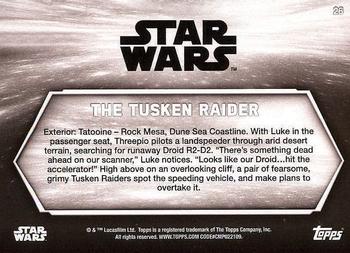 2018 Topps Star Wars: A New Hope Black & White #26 The Tusken Raider Back