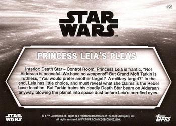 2018 Topps Star Wars: A New Hope Black & White #62 Princess Leia's Pleas Back