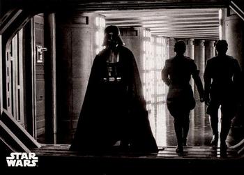 2018 Topps Star Wars: A New Hope Black & White #76 Darth Vader Makes his Rounds Front